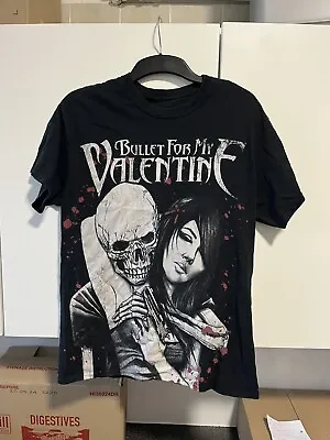 Buy Bullet For My Valentine T Shirt Skeleton Small 40” Chest • 20£