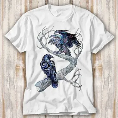 Buy Hugin And Munin Ravens Norse Mythology Viking God Odin T Shirt Top Tee 4002 • 6.70£