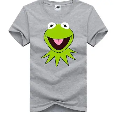 Buy Men's Kermit The Frog Funny Printed T-Shirt Short Sleeves Adults Cartoon Tee Top • 9.97£