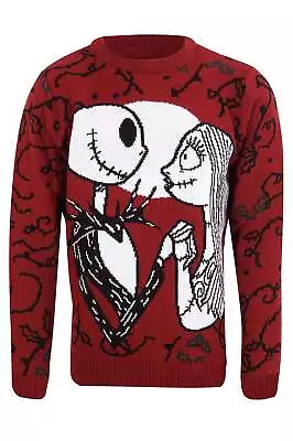 Buy Nightmare Before Christmas Jumper Jack And Sally Official Unisex Ugly Sweater • 28.95£
