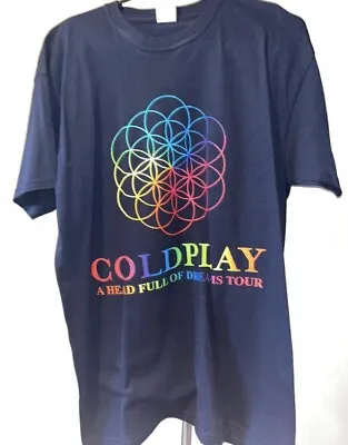 Buy Coldplay T Shirt Rare Tour Rock Indie Band Tee Size Medium Chris Martin • 13.50£