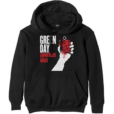 Buy Green Day 'American Idiot' Black Pullover Hoodie - NEW OFFICIAL • 29.99£