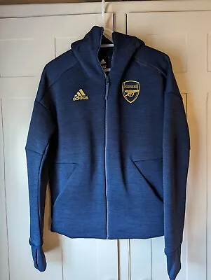Buy Adidas Arsenal Hooded Zip Cardigan/jacket, Navy Blue Men's Size Small Climalite • 5£