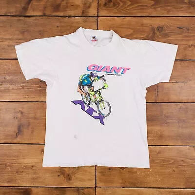 Buy Vintage Fruit Of The Loom Single Stitch T Shirt Graphic L 90s USA Made Giant • 27.99£