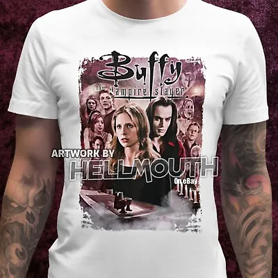 Buy Buffy The Vampire Slayer T-shirt - Mens Women's Sizes - Buffy Vs Dracula - Spike • 15.99£