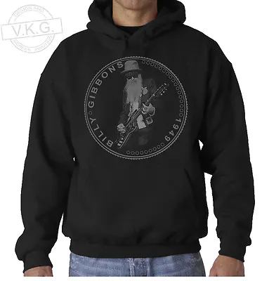 Buy BILLY GIBBONS ZZ TOP Cool Coin Hoodie Sweatshirt By V.K.G. • 28£