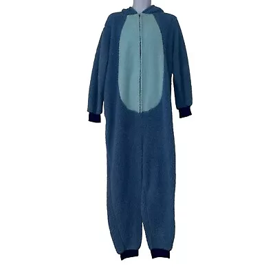 Buy Disney Lilo & Stitch Pajamas Mens XL Costume Unionsuit Faux Sherpa Hoodie Hooded • 41.67£