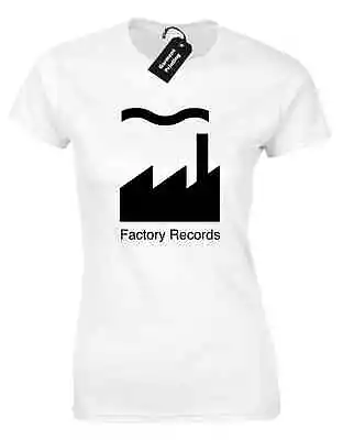 Buy Factory Records Ladies T Shirt Manchester Music 90's Acid House Rave Hacienda • 8.99£