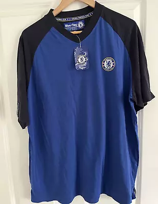 Buy Official Chelsea FC Football T Shirt Mens 2XL Embroidered Brand New Blue Flag • 12.99£