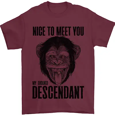 Buy Chimp Evolved Dessendant Funny Monkey Ape Mens T-Shirt 100% Cotton • 7.99£