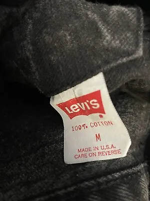 Buy Levi’s Denim Jacket Distressed Black Embellished Lace Buttons No Neck Tag MEDIUM • 142.08£