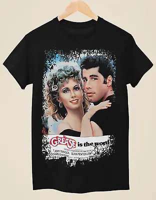 Buy Grease - Movie Poster Inspired Unisex Black T-Shirt • 14.99£