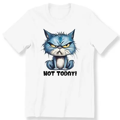 Buy Funny Grumpy Cat Not Today Shirt Men's Ladies Kids T-shirt  Cat Lovers Gift Tee • 14.99£