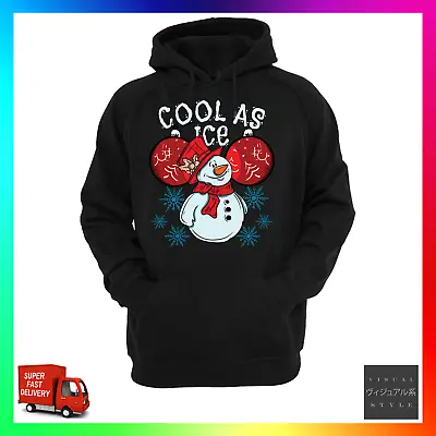 Buy Cool As Ice Hoodie Hoody Snowman Xmas Christmas Funny Pun Snow Cute Cold Festive • 24.99£
