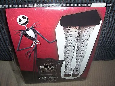 Buy Disney Nightmare Before Christmas Tights One Size Fits Most Size 9-11 Jack Faces • 15.57£