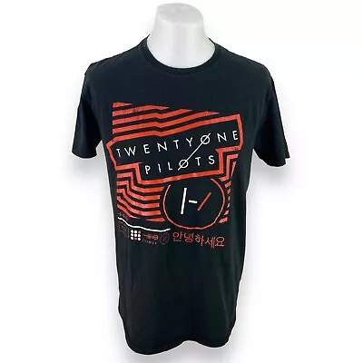 Buy Twenty One Pilots T Shirt Large Black Tour Tee Concert T Shirt Oversized Tour • 30£