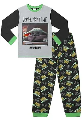 Buy Boys' Star Wars Baby Yoda The Child Mandalorian Power Nap Pyjama Set • 11.99£