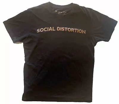 Buy Punk Band Social Distortion Fall 2018 Tour Men’s Medium Black T-Shirt • 30.79£