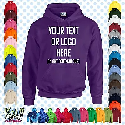Buy Custom Personalised Men's Printed HOODIE Name Funny Work Stag Do-Your Text/logo3 • 22.99£