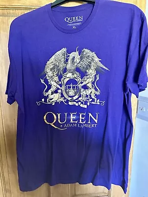 Buy QUEEN & Adam Lambert 2022 At O2 London Concert T-Shirt XL Unworn Freddie Mercury • 14.95£