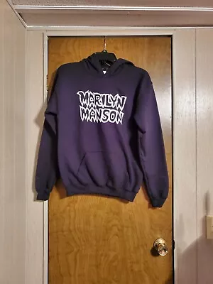 Buy Youth XL Marilyn Manson Logo Hoodie Sweatshirt Hot Topic NWT • 23.62£