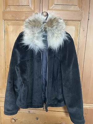 Buy Vintage Fur Jacket With Fur Collar Trim • 45£