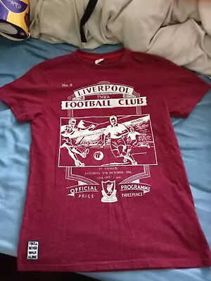 Buy Liverpool F.C. Official T-Shirt Anfield Saturday 27th October 1951 K.O 3pm Mens • 4£