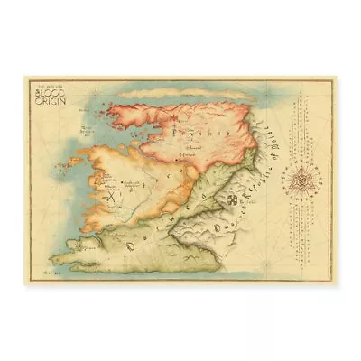Buy The Witcher: Blood Origin Map Of The Continent Poster 30x20cm, One Size, White • 6.98£