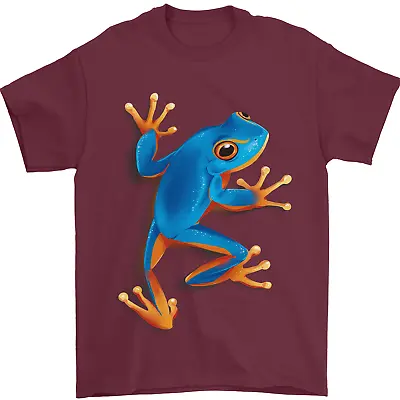 Buy A Cool Frog Climbing Up Mens T-Shirt 100% Cotton • 8.49£