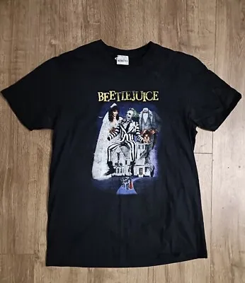 Buy Official Tim Burton's Beetlejuice Movie Poster T-Shirt Large Classic Cult Film • 12.99£