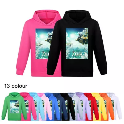 Buy New Boys Girls Casual Hoodie Zelda Kids Long Sleeve Hooded Sweatshirt Tops UK  • 12.58£