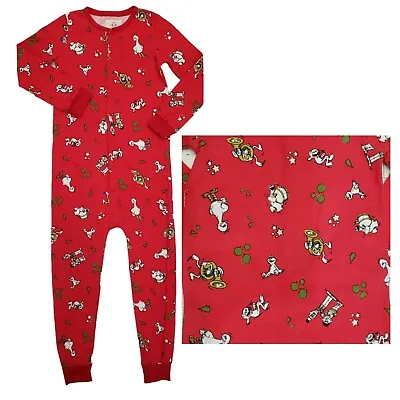 Buy Arborist Kids One Piece Pajamas Vintage Sesame Street Thermal Red Sz 6-7 Years • 20.90£