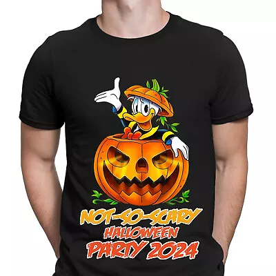 Buy Not So Scary Halloween Party 2024 Donald Duck Pumpkin Mens T-Shirts #HD • 9.99£