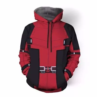 Buy Marvel Deadpool Cosplay Hoodie Sweatshirts Pullover Hooded Jacket Coat Partywear • 34.28£
