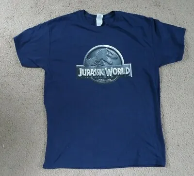 Buy Jurassic World T-Shirt Unisex Fan Movie Dinosaur Tee Shirts Blue • 6.97£