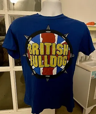 Buy WWE - The British Bulldog - Legends T Shirt - Mens - Blue - Medium Size - Used • 0.99£