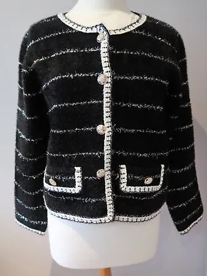 Buy Elsa.m By May Belle Boucle Cardigan /jacket Bnwt Designer Inspired One Size • 72£