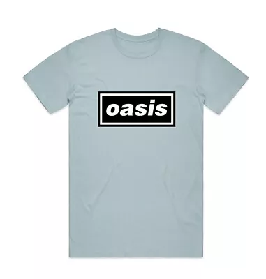 Buy Blue Oasis Logo Liam Noel Gallagher Official Tee T-Shirt Mens Unisex • 16.36£