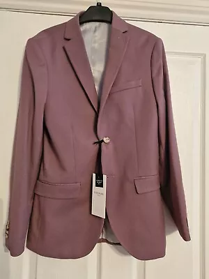 Buy River Island Dark Pink Suit Jacket 34R • 15£
