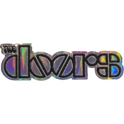 Buy THE DOORS Iron-On Patch: SONIC SILVER LOGO Holographic Iridescent Official Merch • 4.50£