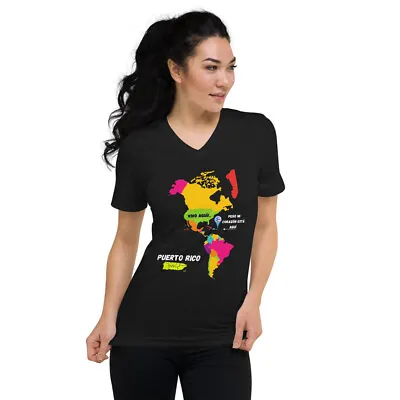 Buy Puerto Rico New T-shirt, V-neck Unisex! Women! Gift  • 19.30£