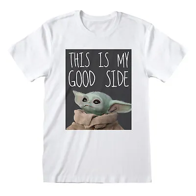 Buy The Mandalorian Baby Yoda The Child Good Side Official Tee T-Shirt Mens • 15.99£