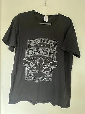 Buy Vintage Johnny Cash Man In Black Band T Shirt Size XL Retro Country Indie • 10.78£