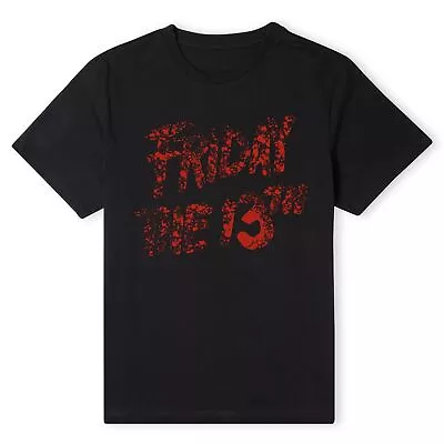 Buy Official Friday The 13th Logo Blood Unisex T-Shirt • 17.99£