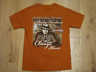 Buy Harley Davidson 'al Capone Windy City' T-shirt Size Small 18  Ptp • 16.99£