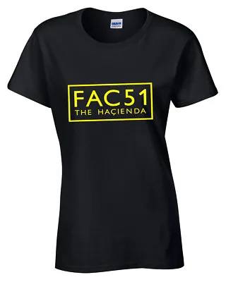 Buy Fac 51 Womens Ladies T Shirt The Hacienda Acid House Rave 90's Retro Music Dj • 12.95£