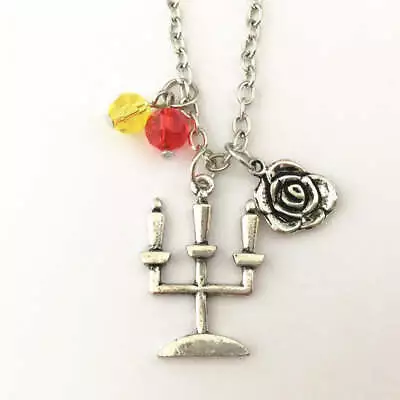 Buy Beauty And The Beast - Charm Necklace • 8.99£