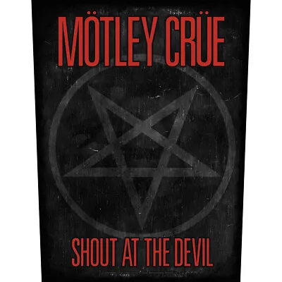 Buy Motley Crue Shout At The Devil Pentagram Back Patch Official Metal Band Merch • 12.64£
