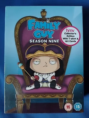 Buy FAMILY GUY: SEASON NINE (2010) Ltd Ed DVD With T-Shirt & Art Cards * NEW SEALED • 29.97£