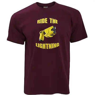 Buy Taser X26 -Ride The Lightning, Police, *Conductive Energy Device* T-Shirt Design • 14.50£